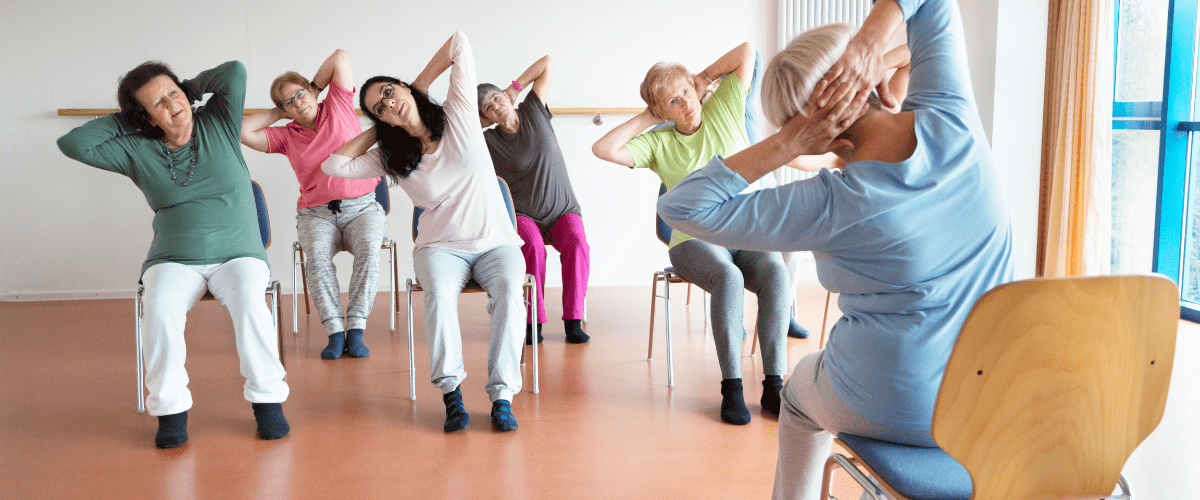 Gym douce et adaptée à la salle du club des loisirs de Taurignan-Vieux