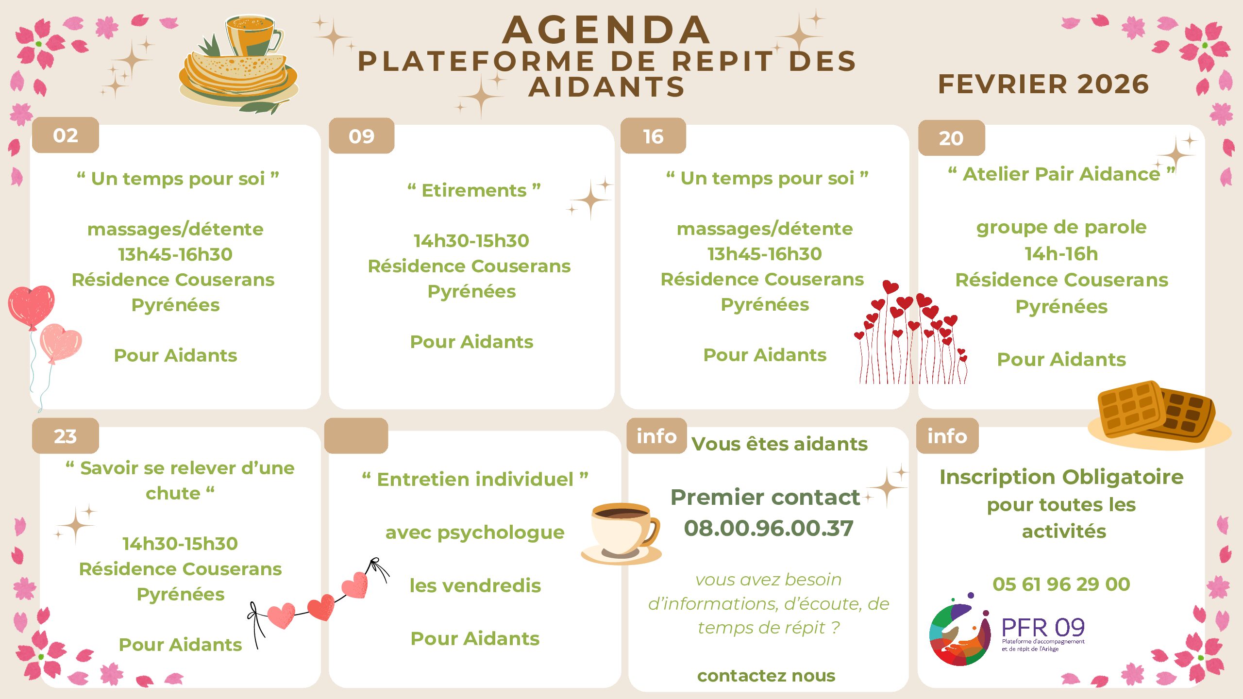 La Plateforme de Répit des Aidants 09 pour vous permettre de souffler