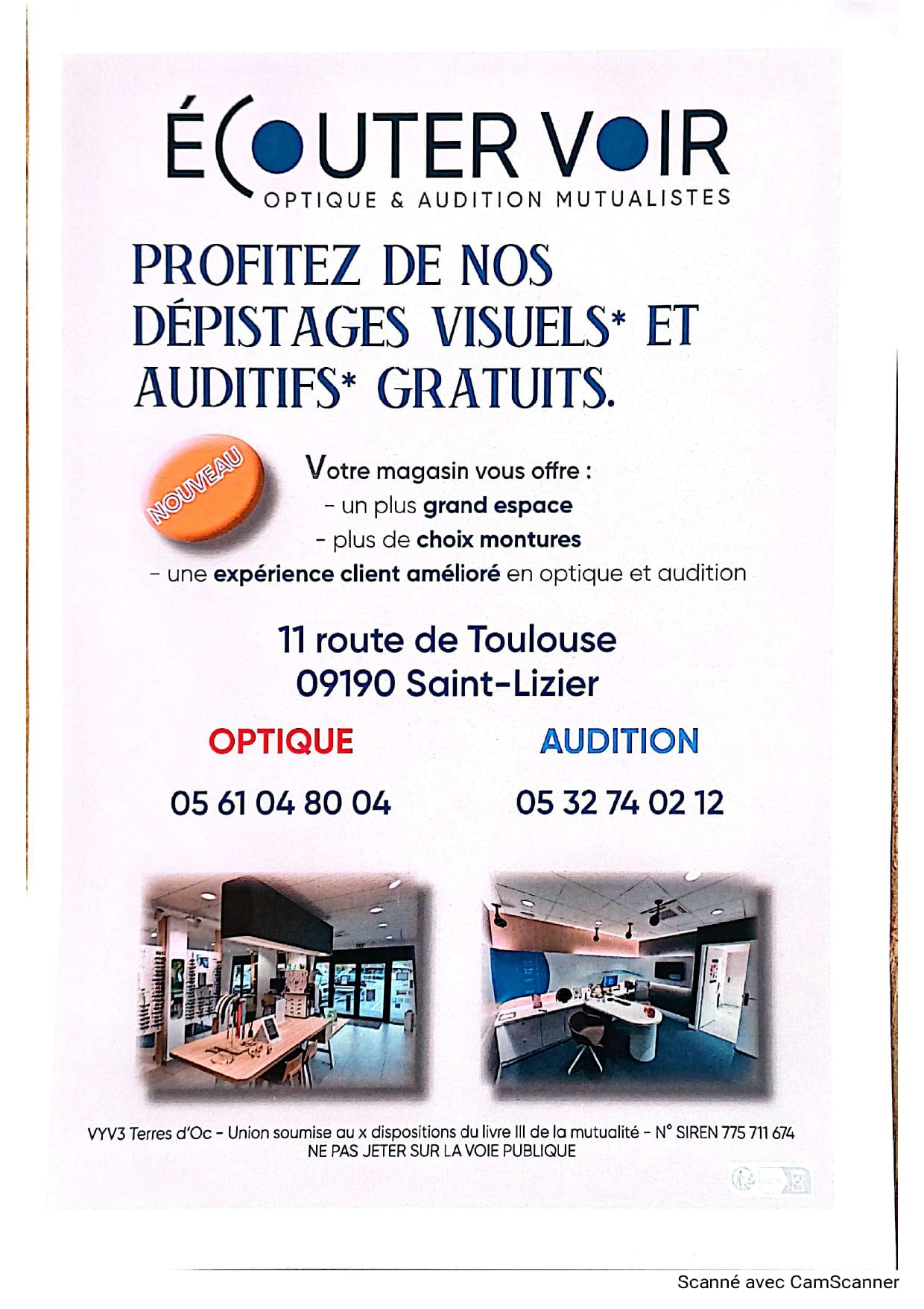 Ecouter Voir : Dépistages Visuels et Auditifs Gratuits