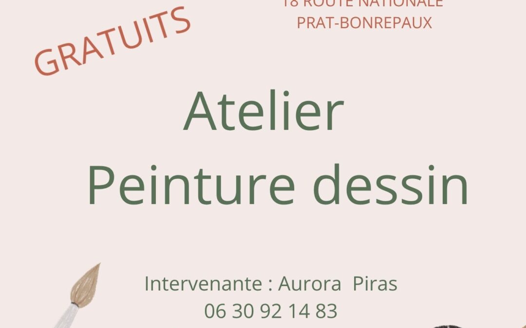 Atelier dessin peinture à Prat Bonrepaux