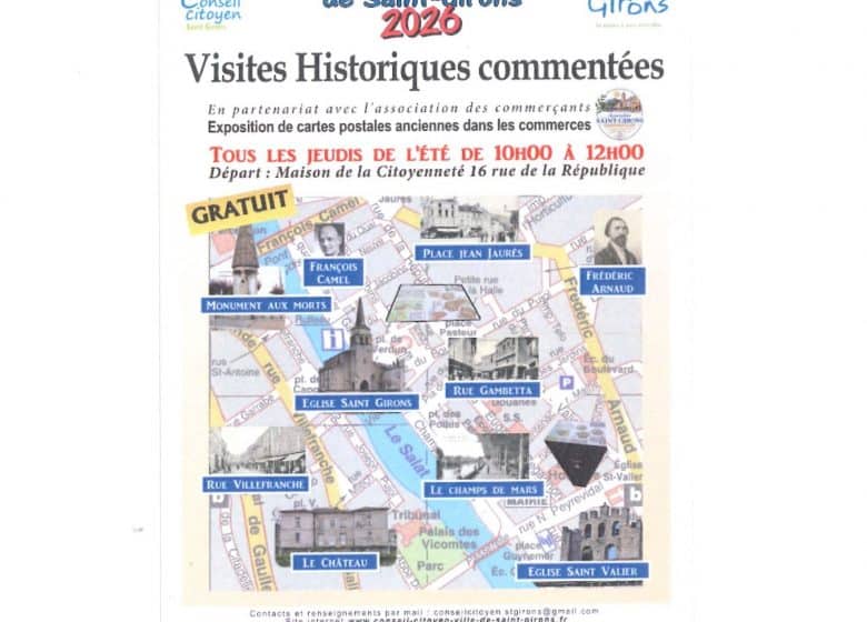 Visite historique de Saint Girons