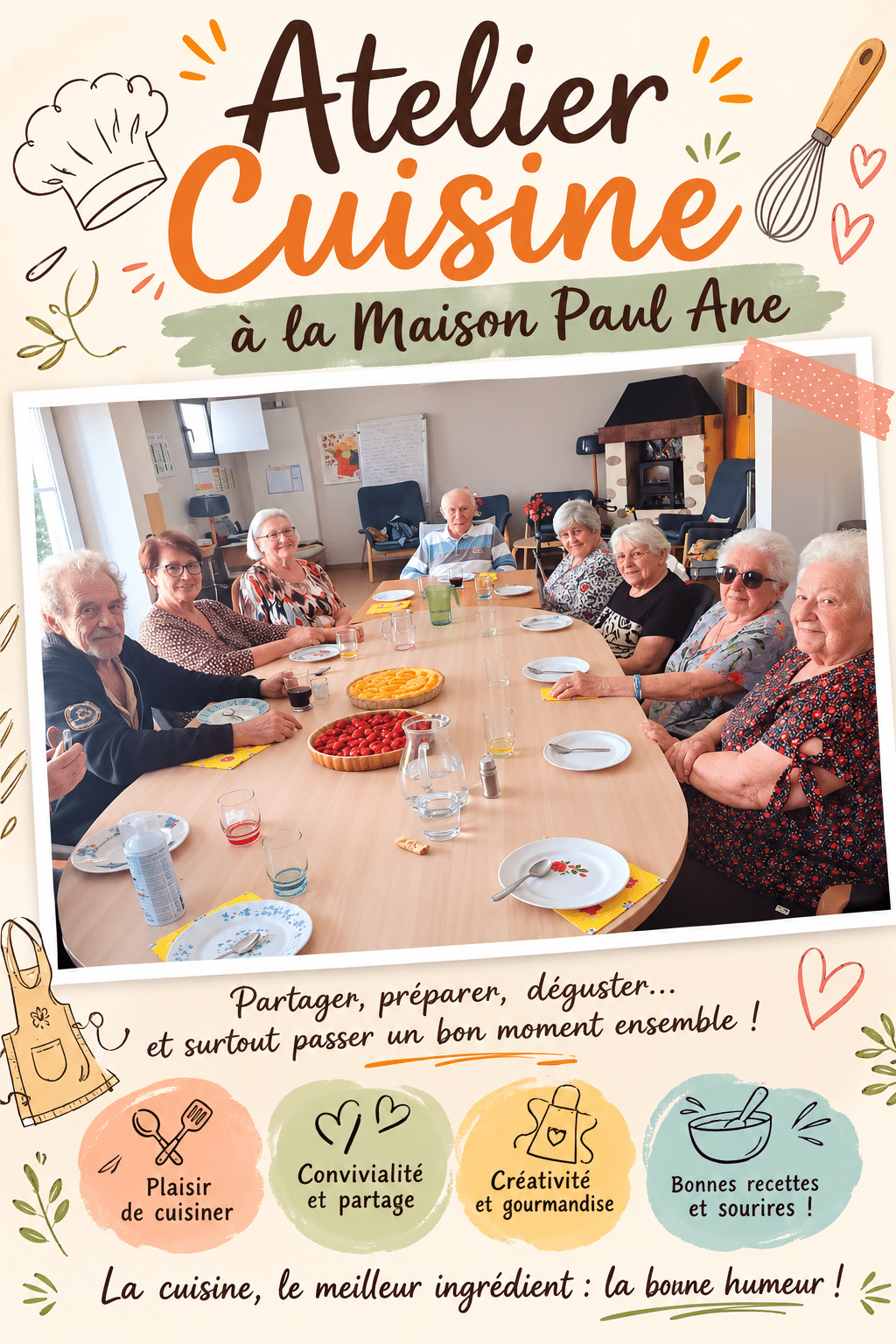 Atelier "Bien manger" au Foyer de la Maison Paul Ané à Seix