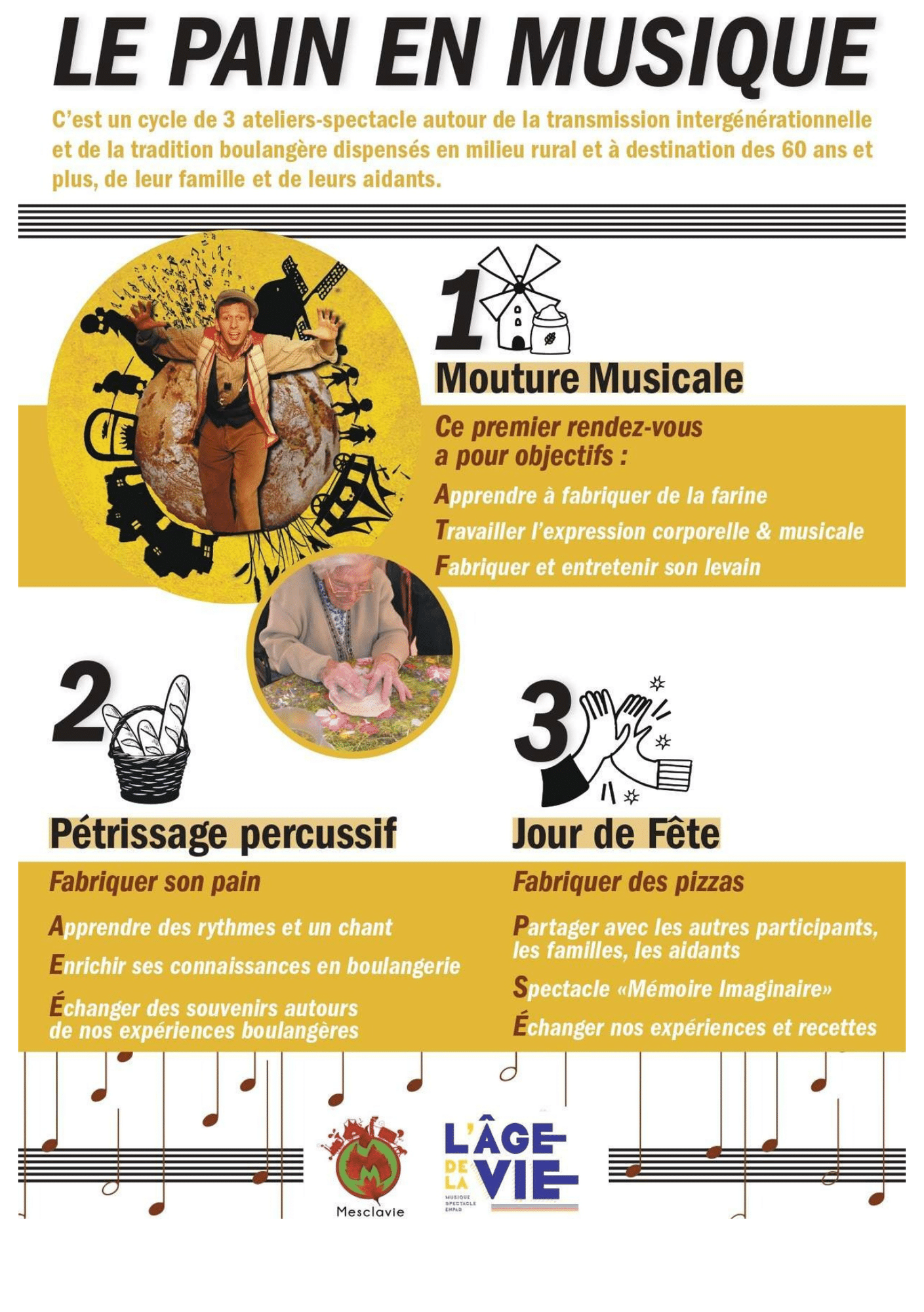 2ème atelier Pain en musique à la Bastide de Sérou (EHPAD Gustave Pedoya)