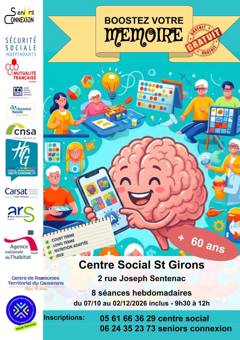 Atelier neuro’gym au centre social de St Girons